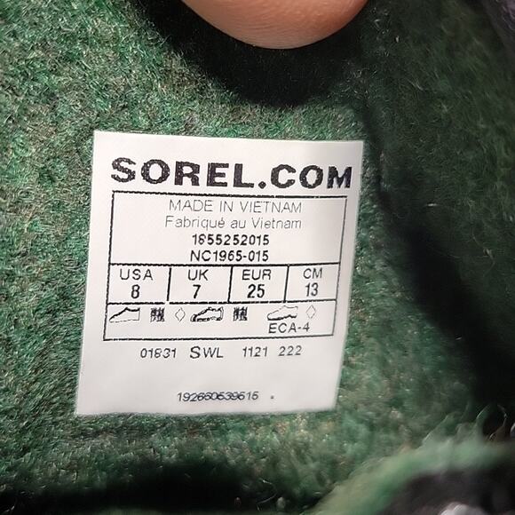 Sorel Kids Flurry Winter Waterproof Snow Boots Black Red Kids Toddler Size 8 NEW - Picture 11 of 11